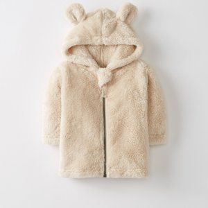 Hanna Andersson Fleece Bear Zip Jacket